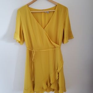 Naked Zebra Mini Wrap Dress